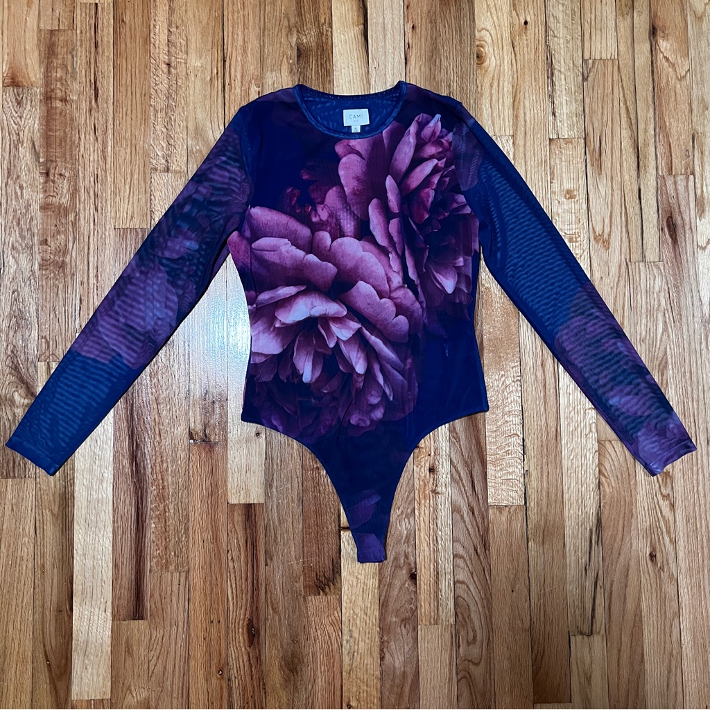 Cami Nyc Floral Brooks Bodysuit Size Xl